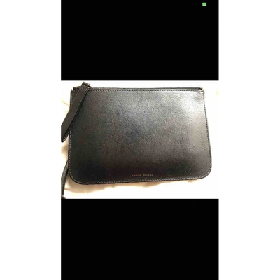 Pre-owned Mansur Gavriel Leather Bag In Black