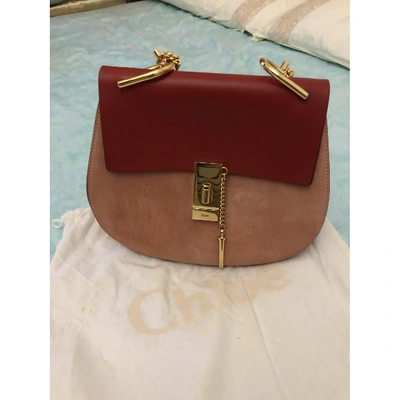 Pre-owned Chloé Drew Leather Handbag In Red