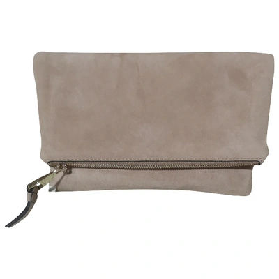 Pre-owned Karen Millen Beige Fur Clutch Bag