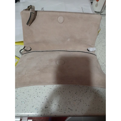 Pre-owned Karen Millen Beige Fur Clutch Bag