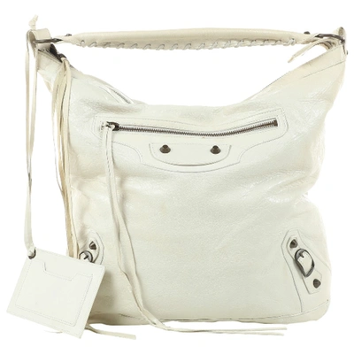 Pre-owned Balenciaga Day  White Leather Handbag