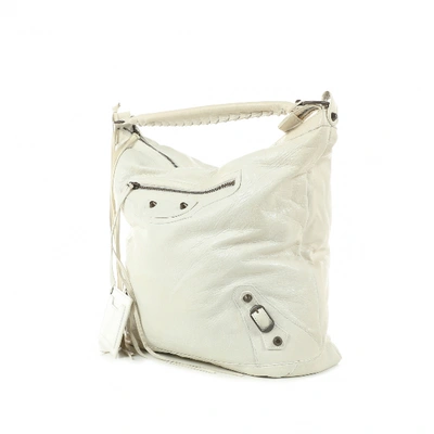 Pre-owned Balenciaga Day  White Leather Handbag