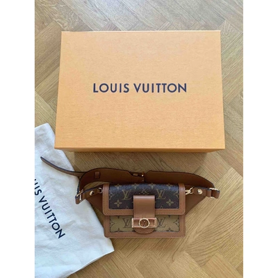 Pre-owned Louis Vuitton Dauphine Belt Bag Leather Bag In Brown