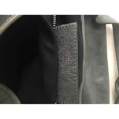 Pre-owned Balenciaga Day  Grey Leather Handbag