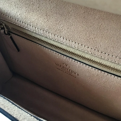 Pre-owned Valentino Garavani Trouserher Bag Beige Leather Handbag