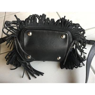 Pre-owned Saint Laurent Emmanuelle Leather Handbag In Black
