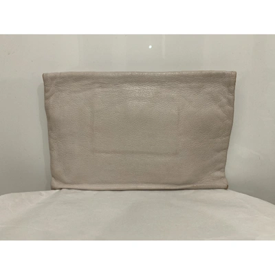 Pre-owned Fendi Leather Clutch Bag In Multicolour