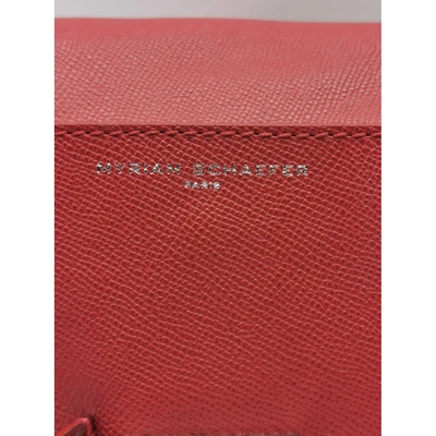 Pre-owned Myriam Schaefer Red Leather Handbag