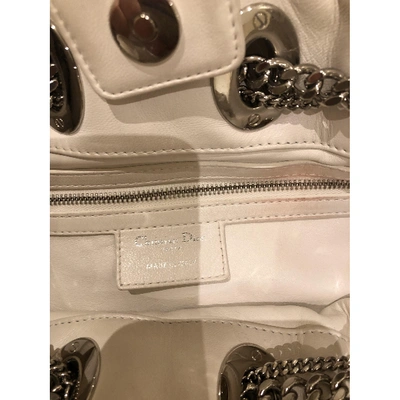 Pre-owned Dior White Leather Handbag