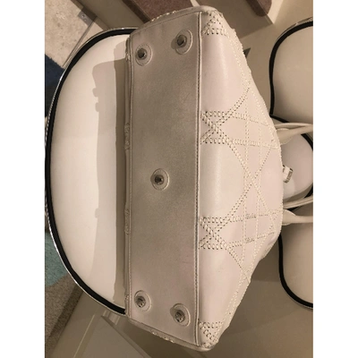 Pre-owned Dior White Leather Handbag