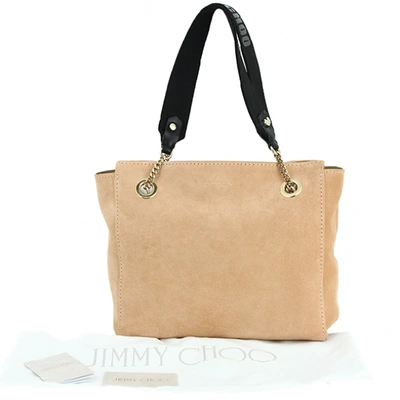 Pre-owned Jimmy Choo Beige Suede Handbag