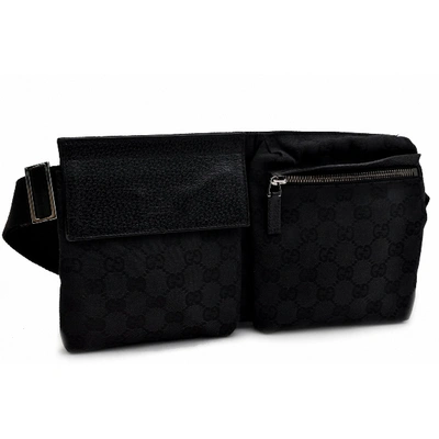 Pre-owned Gucci Black Cloth Clutch Bag