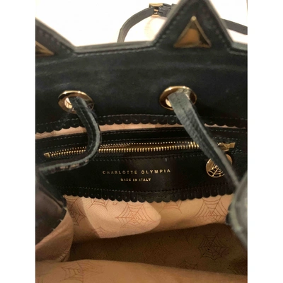 Pre-owned Charlotte Olympia Leather Handbag In Black