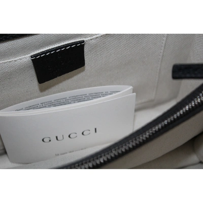 Pre-owned Gucci Dionysus Bamboo Leather Handbag In Black