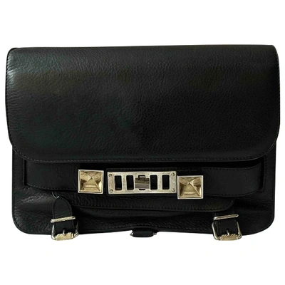 Pre-owned Proenza Schouler Ps11 Black Leather Handbag