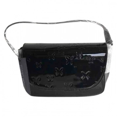 Pre-owned Christian Lacroix Patent Leather Mini Bag In Black