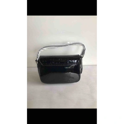 Pre-owned Christian Lacroix Patent Leather Mini Bag In Black