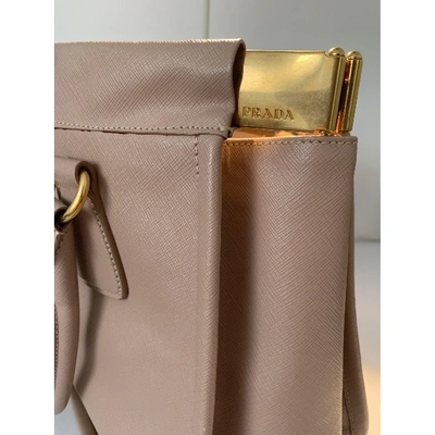 Pre-owned Prada Pink Leather Handbag