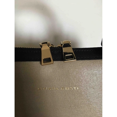 Pre-owned Liviana Conti Leather Handbag In Beige