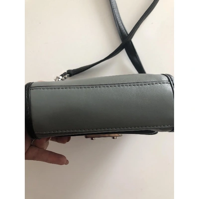 Pre-owned Karl Leather Clutch Bag In Anthracite
