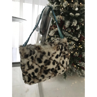 Pre-owned Versace Beige Mink Handbag