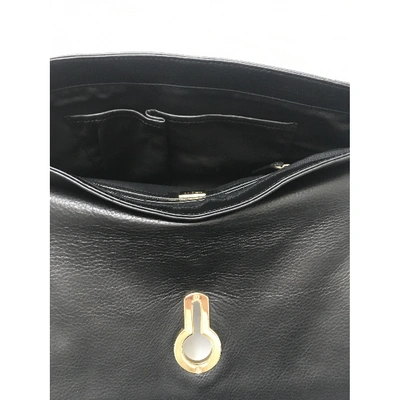 Pre-owned Raoul Leather Clutch Bag In Black