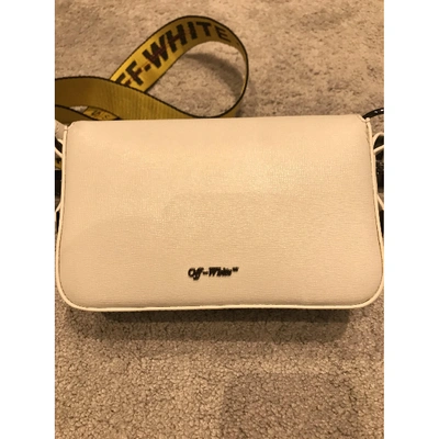 Pre-owned Off-white Binder White Leather Handbag