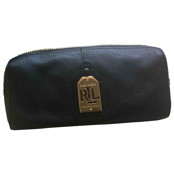 ralph lauren black clutch bag