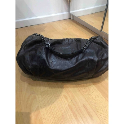 Pre-owned Dkny Brown Leather Handbag