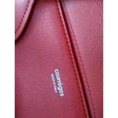 Pre-owned Courrèges Red Leather Handbag