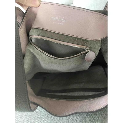 Pre-owned Meli Melo Leather Handbag In Grey