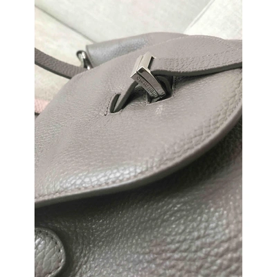 Pre-owned Meli Melo Leather Handbag In Grey
