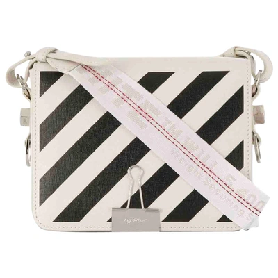 Pre-owned Off-white Binder White Leather Handbag