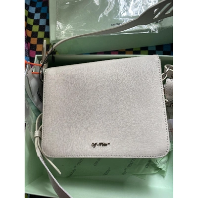 Pre-owned Off-white Binder White Leather Handbag