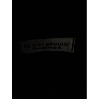 Pre-owned Sensi Studio Black Linen Handbag