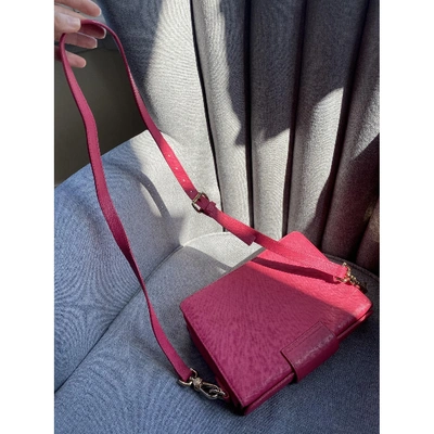 Pre-owned Vivienne Westwood Leather Crossbody Bag In Pink