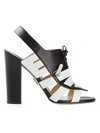 PAUL ANDREW Chunky Heel Cut Out Sandals,209900CA20901