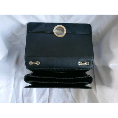 Pre-owned Bulgari Black Python Handbag