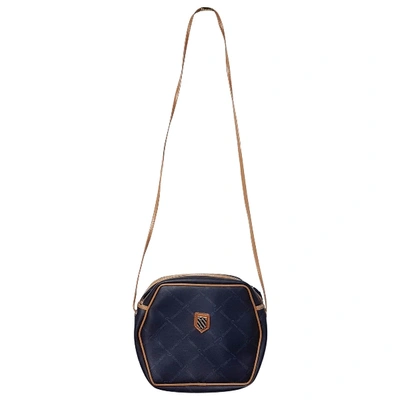 Pre-owned Carven Cloth Crossbody Bag In Blue