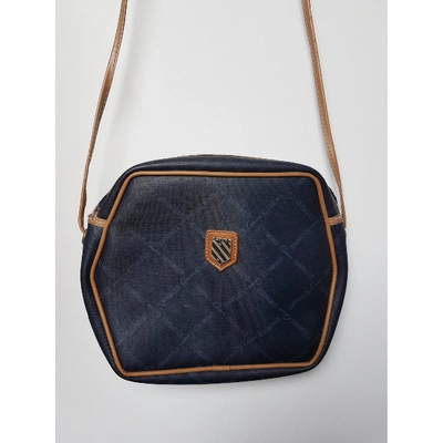 Pre-owned Carven Cloth Crossbody Bag In Blue