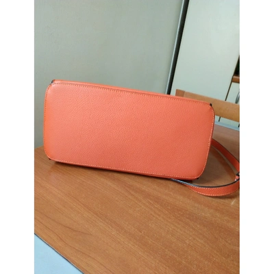 Pre-owned Liviana Conti Leather Handbag In Orange