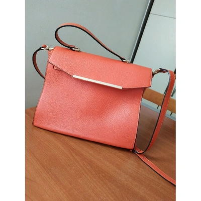 Pre-owned Liviana Conti Leather Handbag In Orange