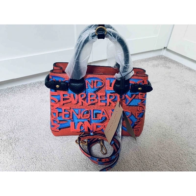 Pre-owned Burberry The Banner  Multicolour Leather Handbag