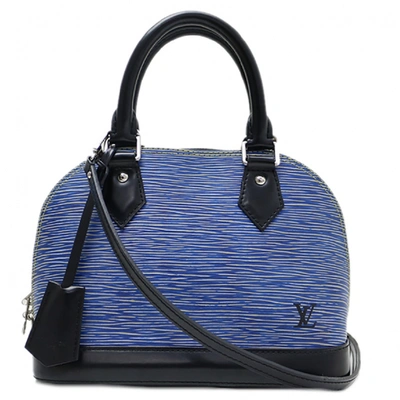 Louis Vuitton Alma Leather Handbag (pre-owned) in Blue