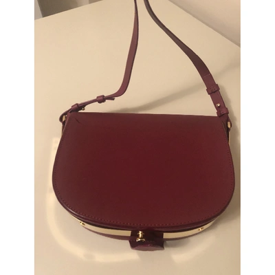 Pre-owned Sophie Hulme Leather Handbag In Red