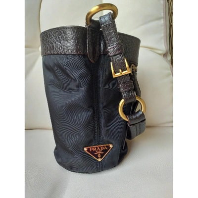 Pre-owned Prada Cloth Handbag In Black