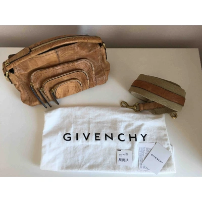 Pre-owned Givenchy Leather Handbag In Beige