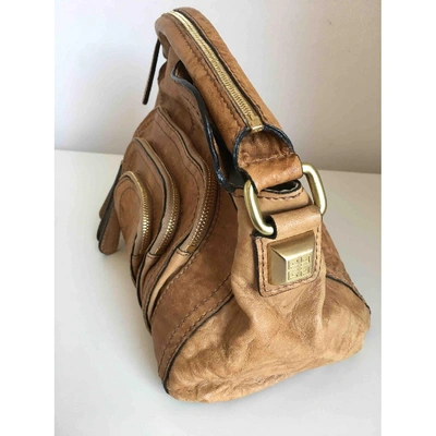 Pre-owned Givenchy Leather Handbag In Beige