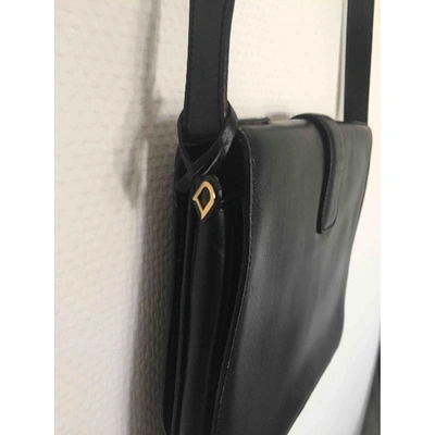 Pre-owned Delvaux Leather Handbag In Black