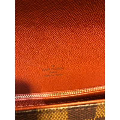 Pre-owned Louis Vuitton Cloth Handbag In Brown